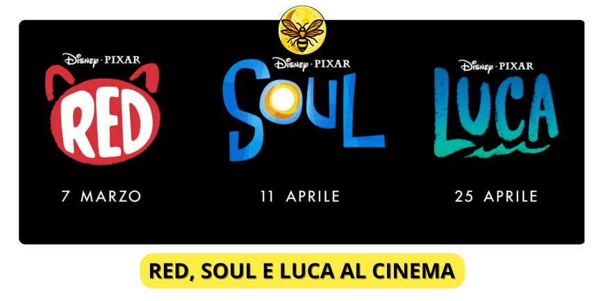 Red, Soul e Luca arrivano sul grande schermo