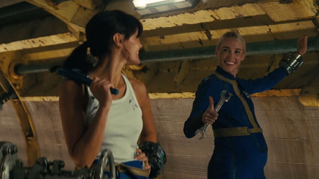 Lucy (Ella Purnell) e Stephanie (Annabel O'Hagan) nel Vault 33
