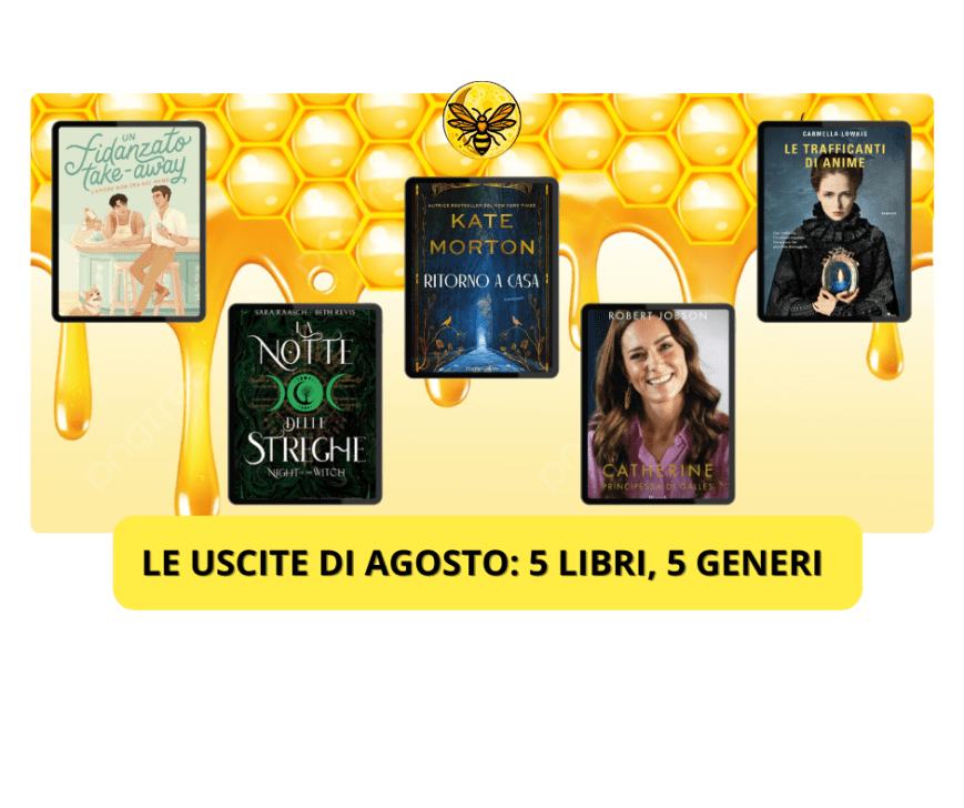 Le uscite di agosto: 5 libri, 5 generi