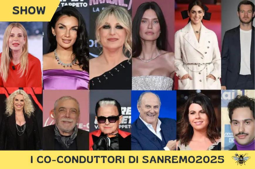 Sanremo 2025: i co-conduttori