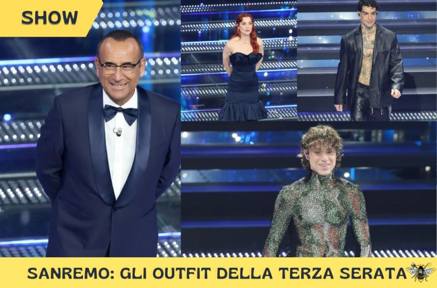 Sanremo 2025: Gli outfit della terza serata