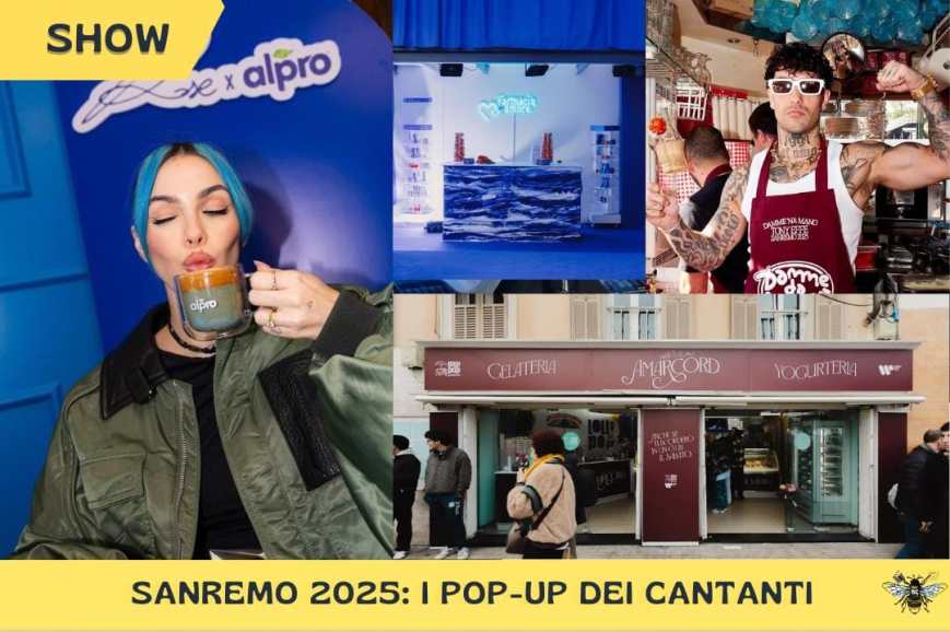 Sanremo 2025: i pop-up dei cantanti